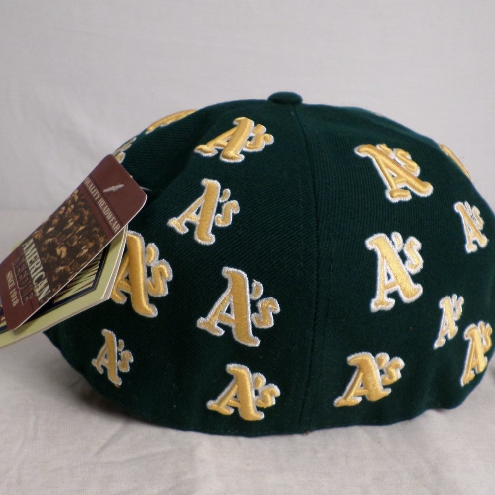 Oakland A's Baseball American Needle Cooperstown Fitted Hat 8 RARE - Picture 2 of 10